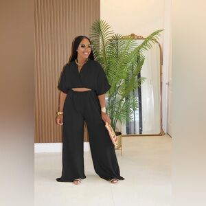 NWT Chic Black Matching Pant Set | Summer 2-Piece Set